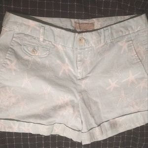 Blue starfish shorts